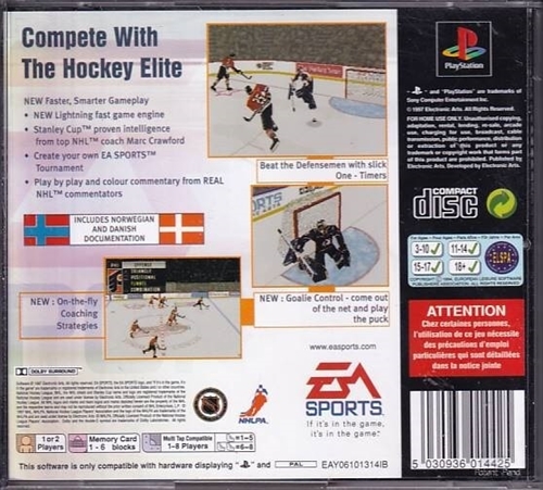 NHL 98 - PS1 (B Grade) (Genbrug)